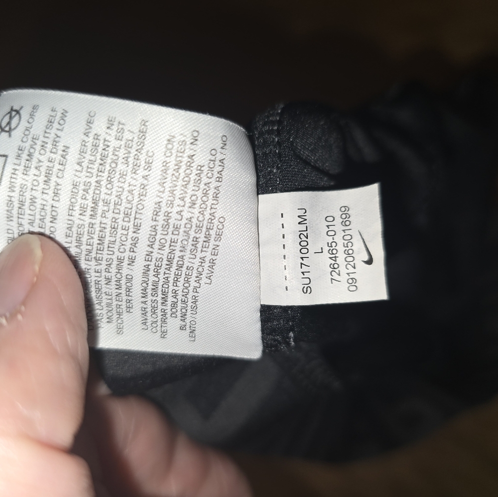 Nike Black Skinny Athletic Pants | Made in Jordan - Picture 6 of 6